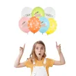 balony zajac wielkanoc pastel mix partydeco 12 7 szt