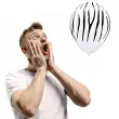 balony zebra paski bialy pastel qualatex 11 25 szt