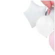 balony zestaw imprezowy bialo srebrno rozowy partypal