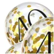 balony zlote konfetti 40 urodziny dekoracje polska 12 5 szt