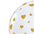 balony zlote serduszka transparentne qualatex 11 25 szt