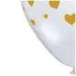 balony zlote serduszka transparentne qualatex 11 25 szt