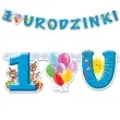 baner 1 urodzinki blekitny 175 cm