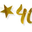 baner 40 urodziny zloty dekoracjepolska 100 cm