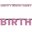 baner 70 urodziny sparkling celebrations pink amscan 213 cm