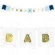 baner baby boy zloto blekitny partydeco 160 cm