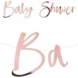 baner baby shower rose gold amscan 150 cm