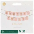 baner chrzest swiety jasnorozowy partydeco 2 m