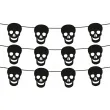 baner czaszki halloween czarny congee 5 m