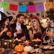 baner dia de los muertos czaszki wielokolorowy 6 szt 2 2 m