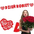 baner dzien kobiet azurowe roze czerwony 2 0 m