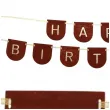 baner filcowy happy birthday partydeco brazowy 300 cm