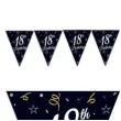 baner flagi 18th birthday 18 urodziny czarny godan 270 cm