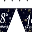 baner flagi 18th birthday 18 urodziny czarny godan 270 cm