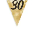 baner flagi 30 urodziny fajerwerki zloto kremowe 3 6 m