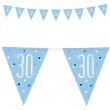 baner flagi 30 urodziny glitz holo niebieski unique 274 c