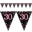 baner flagi 30 urodziny sparkling celebrations pink amscan 400 cm