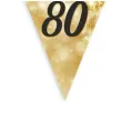 baner flagi 80 urodziny fajerwerki zloto kremowe 3 6 m
