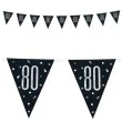 baner flagi 80 urodziny glitz holo unique 274 cm