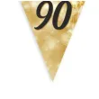 baner flagi 90 urodziny fajerwerki zloto kremowe 3 6 m