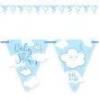 baner flagi baby shower hello world chmurki blekitny folat 600 cm