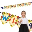 baner flagi dekoracja na rozpoczecie roku szkolnego witaj szkolo jesienne listki 2 5 m