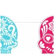 baner flagi dia de los muertos kolorowe czaszki 3 5 m