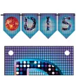 baner flagi disco lata 80 congee 5m