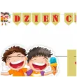 baner flagi dzien chlopaka bezowo czerwony 2 8 m