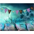 baner flagi halloween boo papierowy godan 250 cm