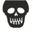 baner flagi halloween czaszki czarno bialy 2 5 m
