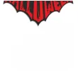 baner flagi halloween nietoperz czarno czerwony 2 5 m