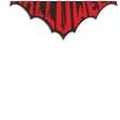 baner flagi halloween nietoperz czarno czerwony 2 5 m