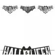 baner flagi halloween nietoperz czarno szary 2 5 m