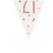 baner flagi liczba 21 bialo rozowy unique 2 74 m