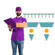 baner flagi panstwa swiata argentyna diy 3 6 m