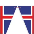 baner flagi panstwa swiata islandia diy 3 6 m