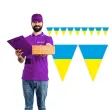 baner flagi panstwa swiata ukraina diy 3 6 m