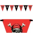 baner flagi pirat czerwony czarny congee 5 m