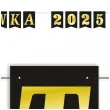 baner flagi studniowka 2025 czarno zloty 2 5 m