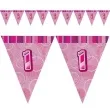 baner flagi urodziny 1 glitz pink rozowy 2 7 m