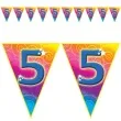 baner flagi urodziny 5 rainbow swirl funny fashion 5 m