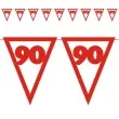 baner flagi urodziny 90 czerwony 3 6 m