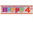 baner foliowy happy birthday 4th 4 urodziny unique 365 cm