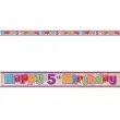 baner foliowy happy birthday 5th 5 urodziny unique 365 cm