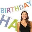 baner girlanda happy birthday dekoracja na urodziny partydeco 2 2 m