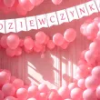 baner girlanda papierowa bobo girl dziewczynka dekoracja do powieszenia na baby shower 2 m