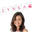 baner girlanda papierowa bobo girl dziewczynka dekoracja do powieszenia na baby shower 2 m