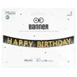 baner happy birthday fredzle czarno zloty partypal 200 x 18 cm