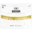 baner happy birthday fredzle srebrno zloty partypal 200 x 18 cm
